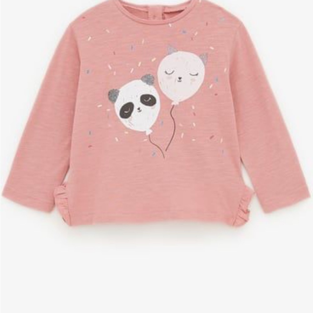 Zara Baby Print Long Sleeve Tee
